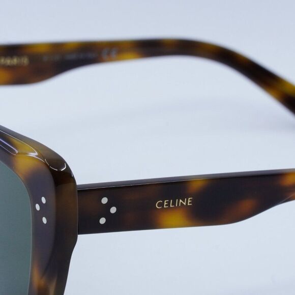 NEW CELINE CL40199I 53N HAVANA / GREEN SUNGLASSES - Picture 8 of 10